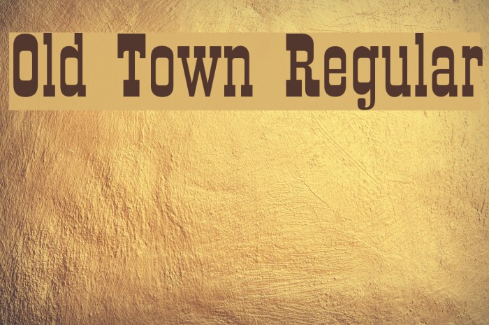 old town font free